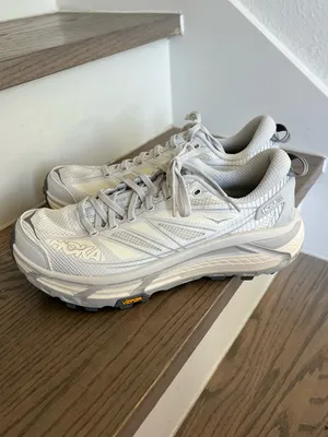 HOKA Mafate Speed 2 Sneakers in White / Silver NWOB thumbnail 4
