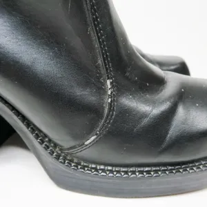 Vintage 90s No Boundaries Black Chunky Heeled Boots - Erin thumbnail 9