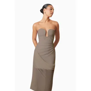 NWT Elliatt Phoebe Strapless Midi‎ Dress Sz Small $275 thumbnail 4