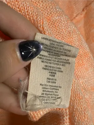 Free People Linen Blend High Low Orange Top Size Large thumbnail 10