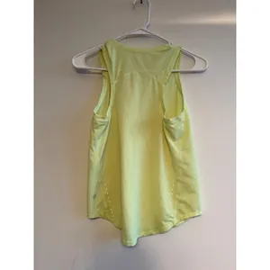 Lululemon Racerback Tank Top‎ Neon Yellow Lime Women Size 4 thumbnail 3
