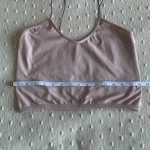 Free People Light‎ Pink Cropped Tank Top XL thumbnail 6