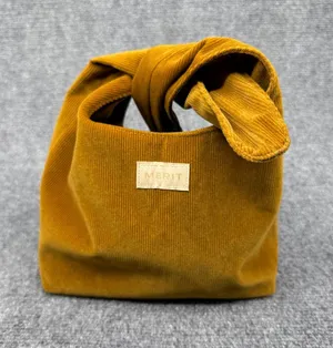 MERIT Signature Makeup Bag Corduroy Mustard thumbnail 1