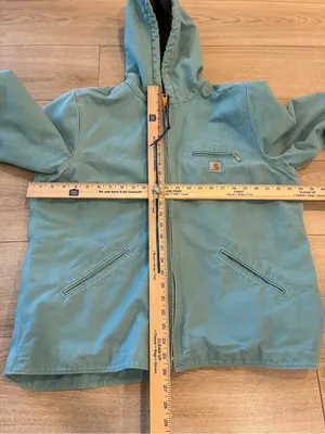 Carhartt Women’s Sierra Sherpa Lined Jacket Seaglass Blue Size XL (16-18) thumbnail 4