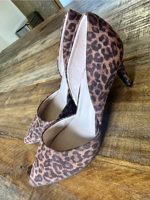 Bandolino Leopard D'Orsay Pointed Toe Pump - Brown/Black thumbnail 2