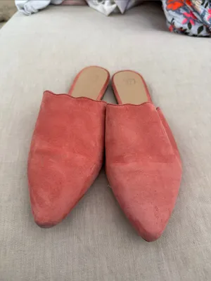 Joe's Jeans Coral Suede Pointed Backless Mules thumbnail 3