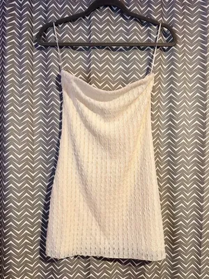 NWT Peppermayo | Calm Waters Knit Mini Dress - Cream, M/L thumbnail 4