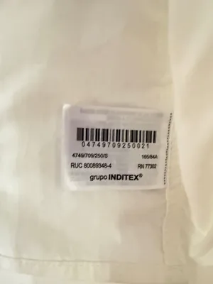 ZARA Zipper Top Crop White Small thumbnail 5