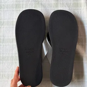 Alohas Black and White Sandals thumbnail 3