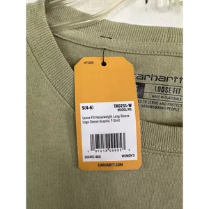 Carhartt Loose Fit Heavyweight LS Logo Sleeve Graphic Sleeve T-Shirt Small NWT thumbnail 8