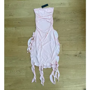 Lioness - Rendezvous Strapless Midi Dress in Blush Pink thumbnail 4