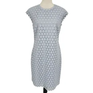 Ted Baker Jemille Sheath Dress‎ Size 8 Blue Scalloped Lace Feminine Romantic thumbnail 2