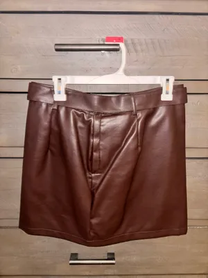 Fashion On Earth Leather Skirt thumbnail 2