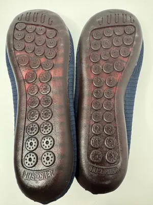 Husdnier Navy Blue Knit Mary Jane Loafers Women's Size EU41 thumbnail 7
