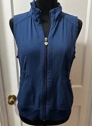 HeartSoul Navy Vest in XS thumbnail 1