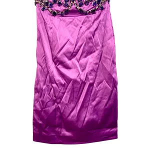 NWT Mandalay Oleander Purple Beaded Embellished Midi Cocktail Evening Dress Sz 2 thumbnail 6