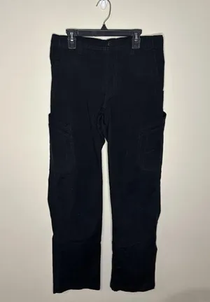 Carhartt Cotton Blend Black Cargo Pants Size Small EUC!!! thumbnail 1