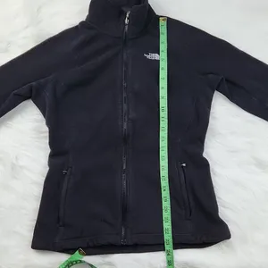 The North Face fleece zip up jacket black Medium fits a‎ Small thumbnail 8