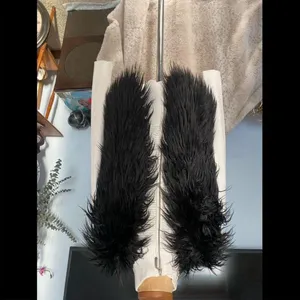 Claire’s Shaggy Faux Fur & Sweater Knit Vest — Junior M/L thumbnail 2