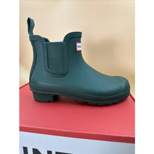 Hunter Original Chelsea Women's Waterproof Ankle Rain Boots, Green Size 6 thumbnail 6
