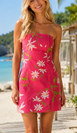 Lilly Pulitzer Strapless Dress Pink like new thumbnail 1