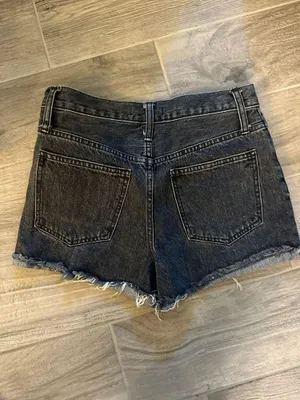 Madewell Black Denim Shorts thumbnail 2
