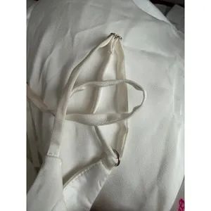 Azazie‎ x Barbie White Satin Ruched Corset Maxi Dress Side Slit Formal Gown thumbnail 5