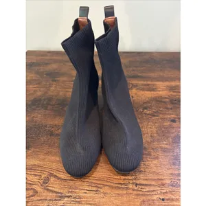 KURT GEIGER LONDON Mini‎ Elmer Ankle Boots womens size 40.5 9.5 Ribbed Fabric thumbnail 5
