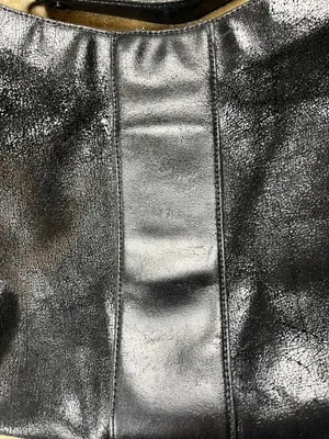 Tory Burch Cracked Leather Hobo Shoulder Bag with Gunmetal Hardware thumbnail 7