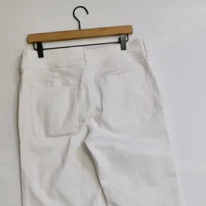 NWT!! J. CREW Slim Wide Jeans Stacked Buttons Solid White Size 30 Petite 30P thumbnail 9