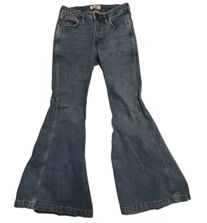 Wrangler Retro Trumpet Flare High Rise Blue Denim Jeans Size 26x30 Western thumbnail 1