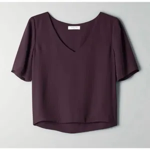 ✨Aritzia BABATON Randy Purple Sz XXS Blouse✨ thumbnail 6