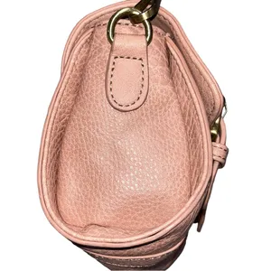 Anthropologie Aidy Pink Faux Leather Barrel Bag thumbnail 7