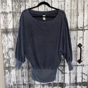 We the free free people Willow gray washed oversized tunic top thumbnail 3