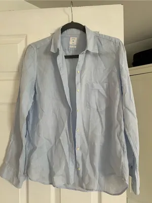 GAP Light Blue Casual Button-Down Shirt thumbnail 1