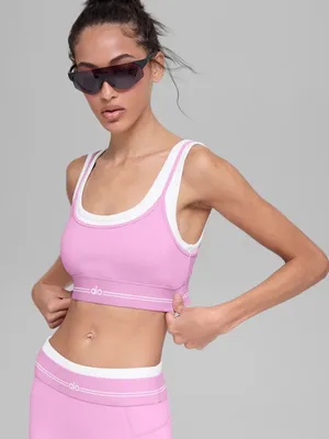 Airbrush Better Together Bra - Candy Heart Pink/White | ALO thumbnail 2