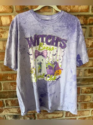 Comfort Colors Lilac Tie-Dye Witch's Brew Graphic Tee thumbnail 1