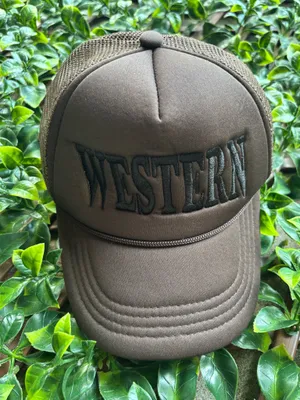 Brown “Western” SnapBack roped on the Brim thumbnail 1