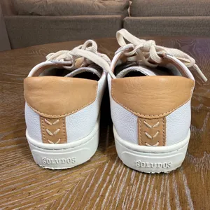 Soludos Ibiza Classic Sneaker Oasis White Leather Low Top Shoes Womens 11 thumbnail 4