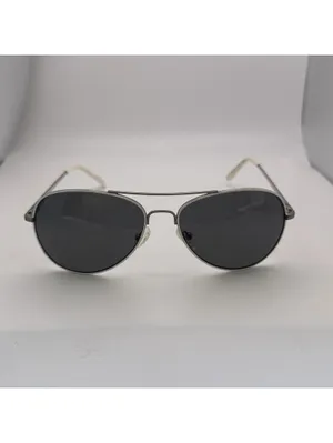 Fossil Kellan Aviator White & Silver Frame Polarized Sunglasses thumbnail 7