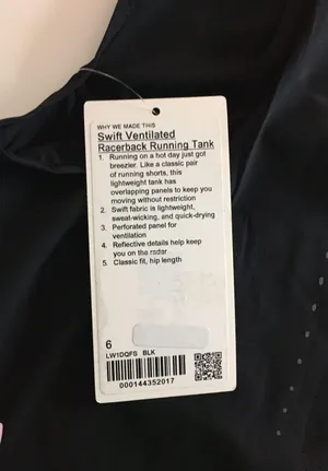 Swift Ventilated Racer back Running Tank thumbnail 4