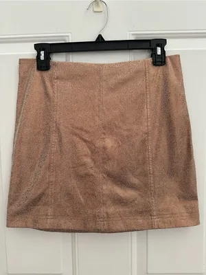 Free people Sparkle Metallic copper Mini Skirt thumbnail 4