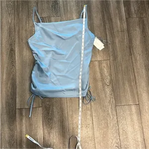 1•State blue tank top with adjustable strings at bottom of both sides (NWT) thumbnail 7