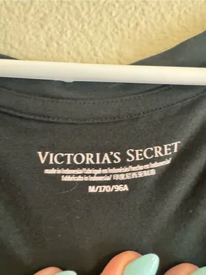 Victoria's Secret Black Long-Sleeve Scoop Tunic Dress thumbnail 2