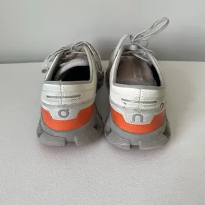 On Cloud X 3 Ivory, Grey, Orange Running Shoes Sneakers Women's Size 10 thumbnail 5