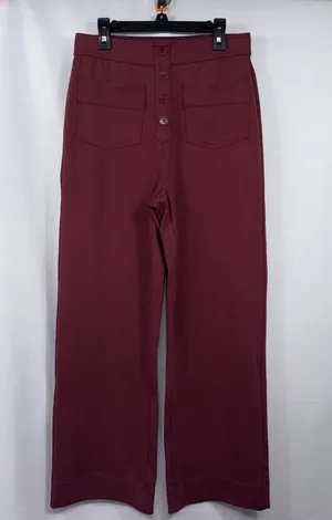 Halara Burgundy Button Front Wide Leg Pants Red Size undefined thumbnail 1