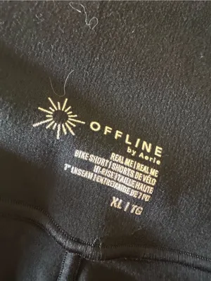 OFFLINE by Aerie Real Me Crossover High Waist Bike Shorts Black XL thumbnail 4