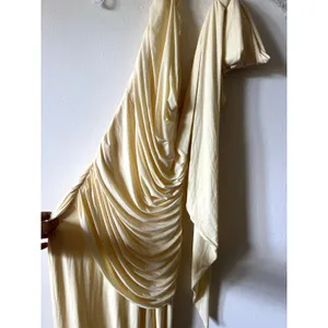 Oh Polly Annelise Jersey Bridesmaid Maxi Dress in Butter Yellow Size M New thumbnail 8