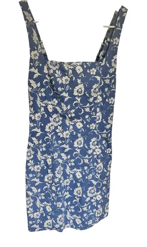 Abercrombie & Fitch Blue and White Floral Mini Dress thumbnail 1