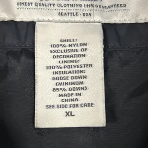 Eddie Bauer Vest Women XL Premium Goose Down Puffer EB700 Black Full Zip Pockets thumbnail 3